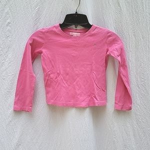 Girl's pink Lilly Pulitzer shirt, long sleeves, round neckline, sz 6